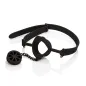 Preview: Black gag set with adjustable strap and removable insert, on a white background.