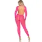 Preview: Rosa Bodystocking Mit Offenem Rücken OS – Leg Avenue