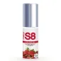 Preview: Flasche mit S8 Erdbeer-Gleitmittel, wasserbasiert, 50 ml, mit Erdbeeren auf dem Etikett.