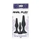 Preview: Anal Play Curvy Companions Anal Plug 3 Pieces Black – Toyjoy
