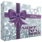 Preview: Gift box with purple ribbon, inscription "Super Sex Bomb", brand ToyJoy.
