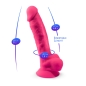 Preview: SILEXD - REALISTISCHER PENIS MODELL 18 ROSA VIBRATION + FERNBEDIENUNG LRS - stehend rotationen