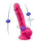 Preview: Realistischer Penis Modell 18 Rosa Vibration | Silexd