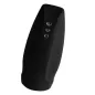 Preview: Black, elongated device with three silver buttons on the front.