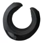 Preview: Black, semicircular object with a smooth surface and a small button on the underside.