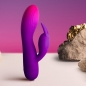 Preview: ROCKS-OFF - GLO-GIRL LILA RABBIT VIBRATOR - Standalone
