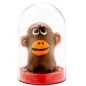 Preview: Schokoladenfigur in Form eines Affen mit orangefarbenem Gesicht in einer durchsichtigen Kunststoffverpackung.