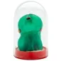 Preview: Green, transparent figure in a transparent dome with a red base.
