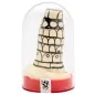 Preview: Miniature of the Leaning Tower of Pisa in a transparent dome on a red base.