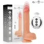 Preview: Packaging and product image of a remote-controlled dildo with up and down movement, including remote control.