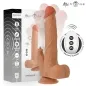 Preview: Verpackung und Produkt eines ferngesteuerten Dildos mit Auf- und Abbewegung, 23 cm Länge, 3,5 cm Durchmesser.