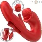 Preview: Nathy Double Vibrator with Stimulating Mouth Red – Intense