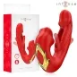 Preview: Red vibrator with gold accents, next to the packaging labeled "intense" and "Nathy - Vibrator".