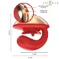 Preview: Mariah Vibrator & Stimulator In U-Form 10 Modi Rot – Intense
