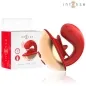 Preview: Roter und goldener Stimulator mit Verpackung, Markenname "intense", Produktname "Mariah".