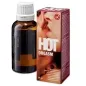 Preview: Braune Flasche und Verpackung mit der Aufschrift "HOT ORGASM S-DROPS", 30 ml Nahrungsergänzungsmittel.