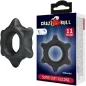 Preview: Black silicone ring with spikes, packaging with "Crazy Bull" logo and "Super Soft Silicone" inscription.