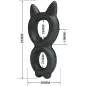 Preview: Toran Double Silicone Ring Model 20 – Crazy Bull
