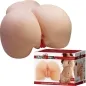 Preview: Sextoy in Form eines Gesäßes mit Verpackung, Marke "Crazy Bull", realistische Textur.