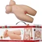 Preview: Product image of a masturbator with packaging, brand "Crazy Bull", realistic texture, soft skin.