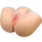 Preview: Ein hautfarbener Silikon-Torso mit detaillierter Nachbildung weiblicher Genitalien.