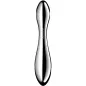 Preview: SATISFYER - PURE GRAVITY 2 DOPPELENDELLER DILDO AUS EDELSTAHL