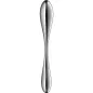 Preview: SATISFYER - STAR FORCE 3 STAINLESS STEEL DOUBLE DILDO