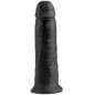 Preview: 10" Dildo Schwarz 25cm | King Cock