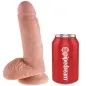 Preview: 7" Dildo Mit Bällen Fleisch 17,8cm – King Cock
