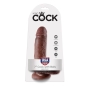 Preview: 7" Dildo Braun Mit Eiern 17,8cm | King Cock