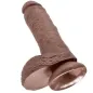 Preview: 8" Pene Realístico Marrón 20.3cm – King Cock