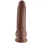 Preview: 9" Dildo Mit Eiern Braun 22,9cm – King Cock