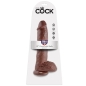 Preview: 10" Dildo Mit Eiern Braun 25,4cm | King Cock