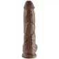 Preview: 10" Dildo Mit Eiern Braun 25,4cm – King Cock