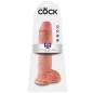 Preview: 11" Dildo Mit Bällen 28cm Hautfarben | King Cock