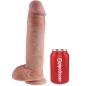 Preview: 11" Dildo Mit Bällen 28cm Hautfarben | King Cock