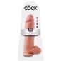Preview: 12" Dildo Mit Bällen Hautfarben 30,48cm | King Cock