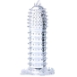 Preview: Penis Sleeve With Stimulating Points Clear 14cm