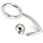 Preview: Cock Ring Intruder With Anal Bead 45mm – Metal Hard