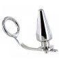 Preview: Cock Ring Mit Analstecker 80 X 55mm | Metal Hard