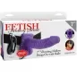 Preview: 7" Hollow Strap On Vibrierend Mit Bällen 17,8cm Lila – Fetish Fantasy