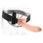 Preview: 19cm Vibrierender Hollow Strap On Brown | Fetish Fantasy