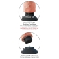 Preview: 25,5cm Vibrierender Cock Mit Hoden Schwarz | King Cock