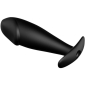Preview: Silikon Analplug 12 Vibrationsmodi Schwarz | Pretty Love