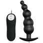 Preview: Silikon Analplug Extrastimulierend 12 Vibrationsmodi Schwarz | Pretty Love