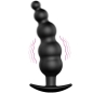 Preview: Silikon Analplug Extrastimulierend 12 Vibrationsmodi Schwarz | Pretty Love