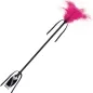 Preview: Peitsche Und Feder In Schwarz / Fuchsia – Secretplay