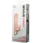 Preview: Brave Man Penishülle Mit Rabbit Vibrator 16.5cm Natural
