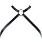 Preview: Cross Chest Harness Schwarz – Bijoux