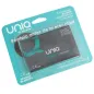 Preview: Verpackung von Uniq Smart Kondomen, hypoallergen und latexfrei, mit der Aufschrift "Póntelo antes de la erección".